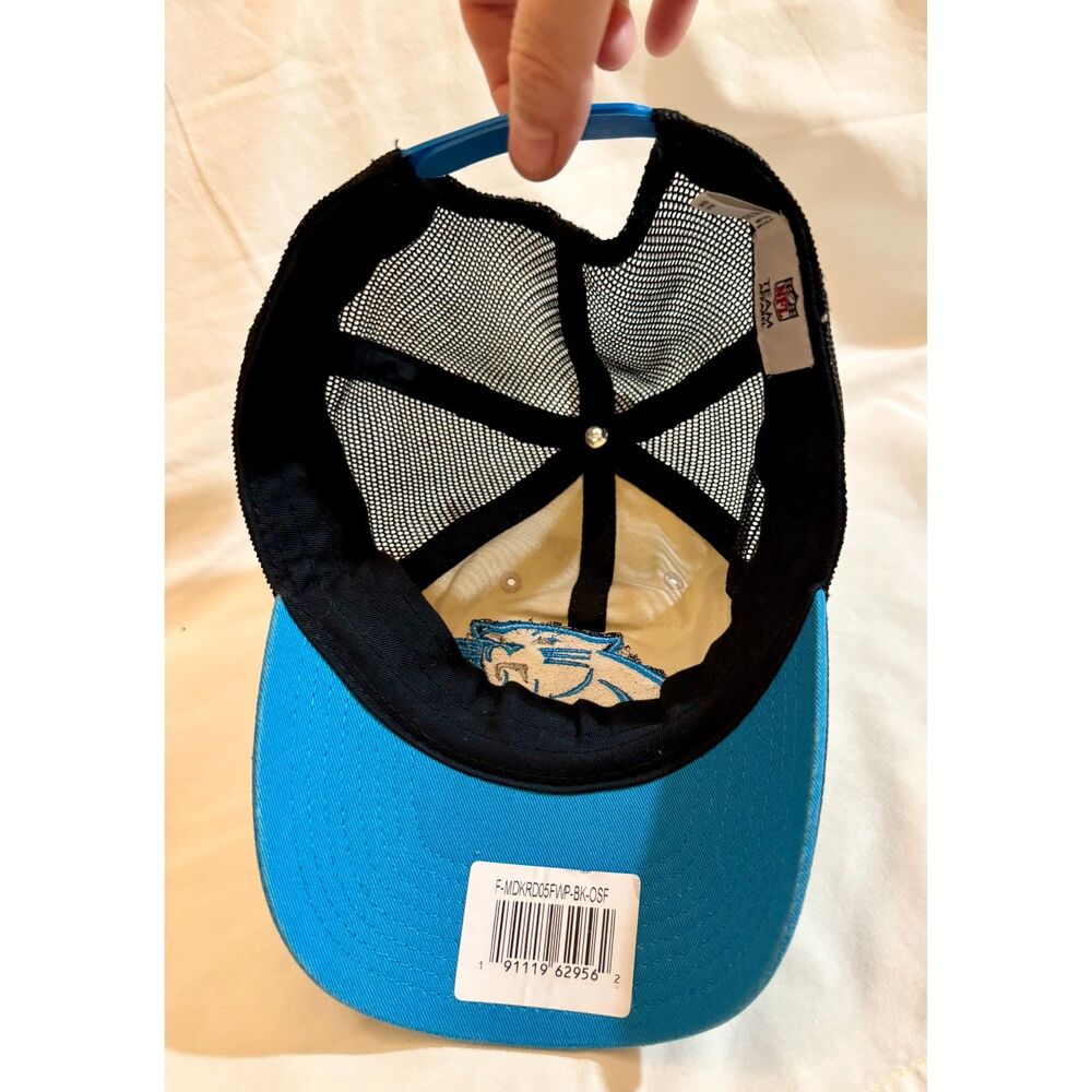 CAROLINA PANTHERS NFL Official Hat Cap Team Logo Mesh Adjustable Back - Picture 9 of 13